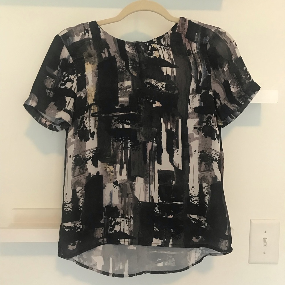 Multi Colored Blue Blouse